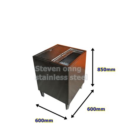 Stainless Steel Ice box. Heavy duty ice box. ice batu. cafe ice box 